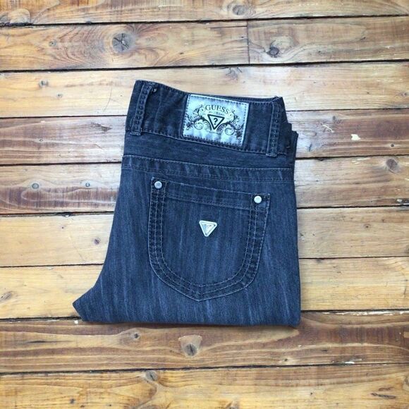 GUESS Rare flare 1981 low rise jeans vintage - Picture 3 of 9